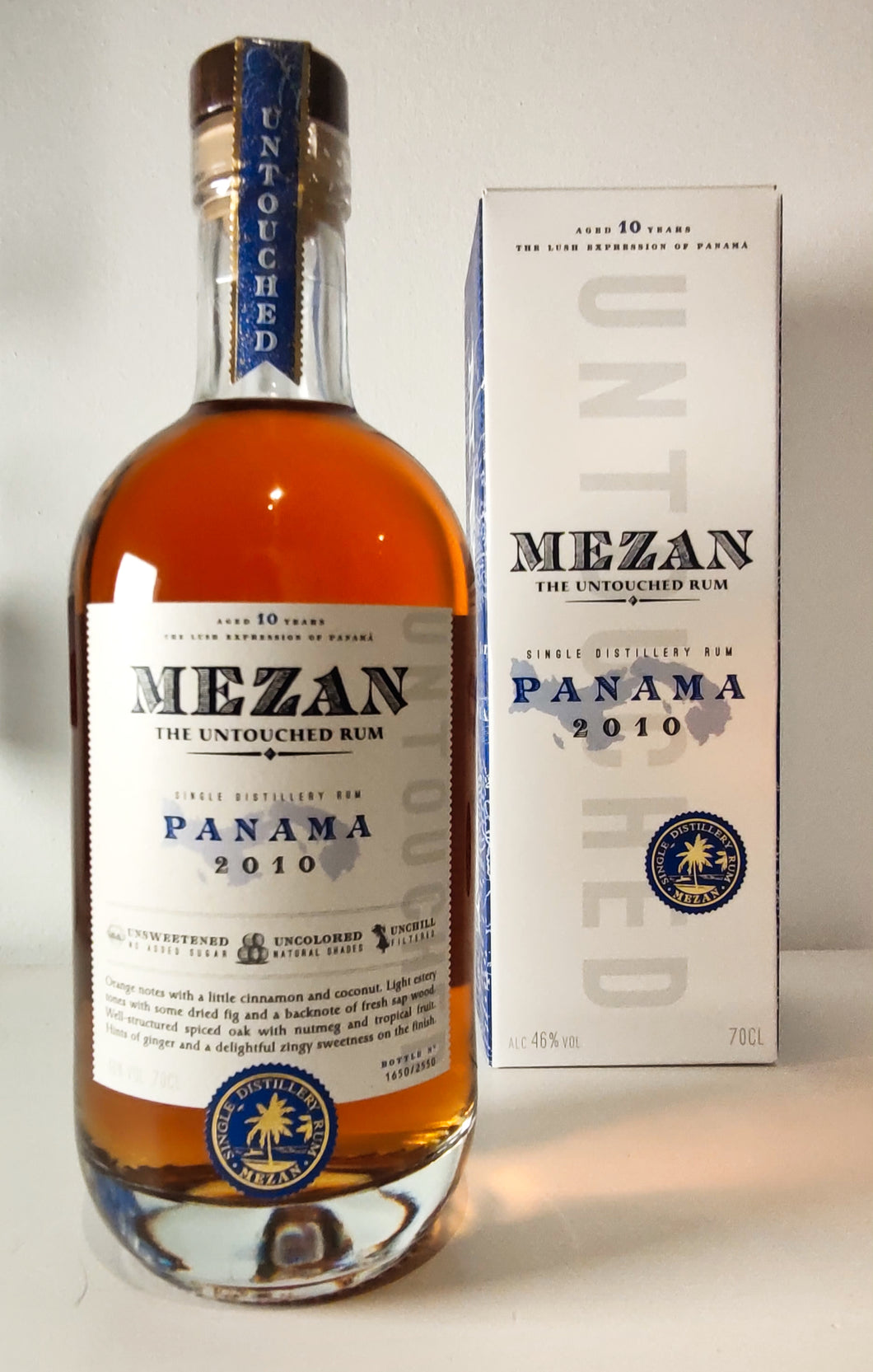 Mezan Panama Rum 2010 - Sinlge Distillery Rum - 46% - Ex Bourbon Cask - 50 cl Sample